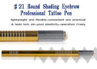 Golden Microblading Eyebrow Pen Permanent Makeup Tools Aluminum Hand