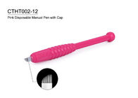 Pink Manual Tattoo Pen Disposable Eyebrow Microblading Pen Permanent Makeup Tool