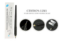 أسود الكلاسيكية أدوات ماكياج دائم ، وشم القلم Microblading مع كاب
