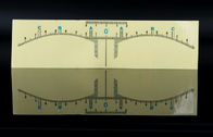 البلاستيك الشفاف الحاجب الحاكم ملصق لقياس / أداة microblading الحواجب