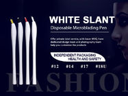 مائل أبيض Microblading القلم يمكن التخلص منها شعار مخصص